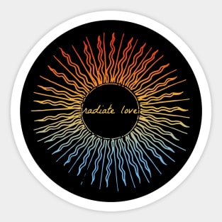 Radiate Love ~ Colours of the Sky Sticker